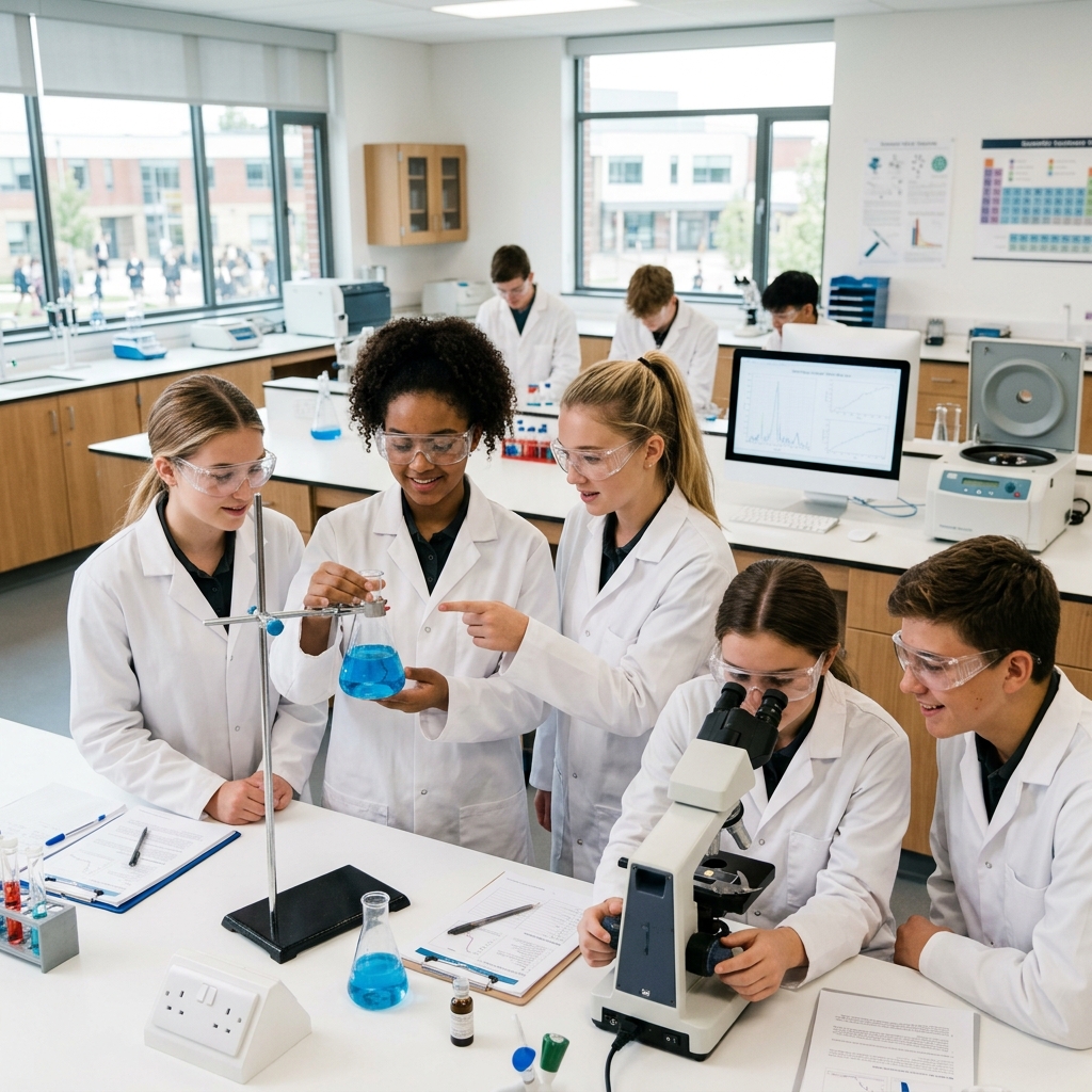 Students in Science Lab